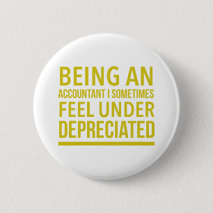 Badge Rond 5 Cm Funny Comptable Pun