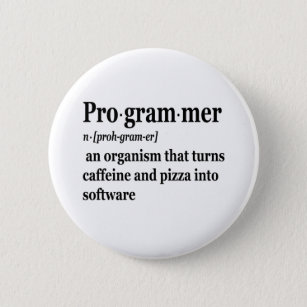 Badge Rond 5 Cm Funny Computer Science Programmer Definition