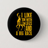 Badge Rond 5 Cm Funny Deer Hunting Quote Gift For Hunters (Devant)