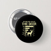 Badge Rond 5 Cm Funny Deer Hunting Reasons Why I Missed The Deer H (Devant & derrière)