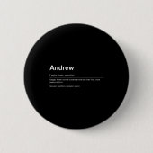 Badge Rond 5 Cm Funny Definition Quote For The Name Andrew _ (Devant)