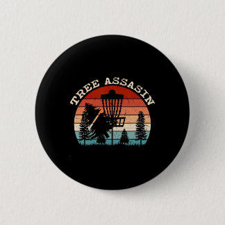 Badge Rond 5 Cm Funny Disc Golfer Gifts Outdoor Sports Stupid Tree