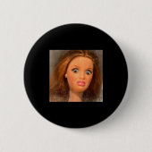 Badge Rond 5 Cm Funny Disgusting Doll Face Meme (Devant)