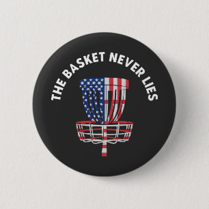 Badge Rond 5 Cm Funny Disque Golf Ultimate Frisbee Lover
