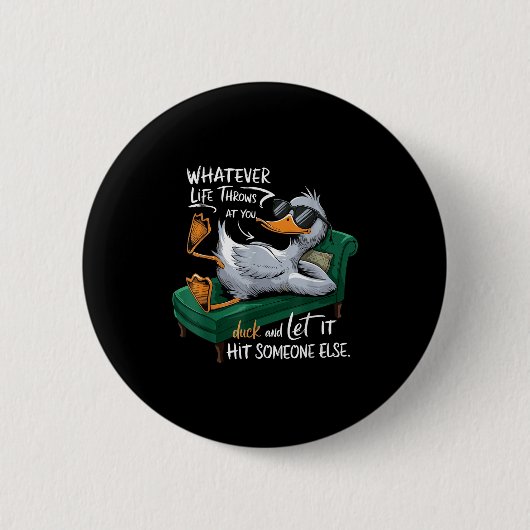 Badge Rond 5 Cm Funny Duck Graphic Tees Men Women Teens Funny Quot (Devant)