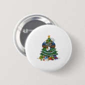 Badge Rond 5 Cm Funny Eagle Christmas Tree Lights Kids Mens Womens (Devant & derrière)