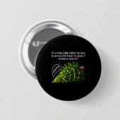 Badge Rond 5 Cm Funny Felines Pushing Christmas Tree Ugly Xmas Paj (Devant & derrière)