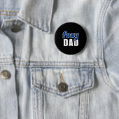 Badge Rond 5 Cm Funny Foxy Dad  (En situation)