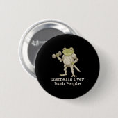 Badge Rond 5 Cm Funny Frog Pregnancy Announcement Medieval Pregnan (Devant & derrière)