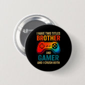 Badge Rond 5 Cm Funny Gamer Graphic Tee For Boys Teens Kids Video  (Devant & derrière)