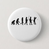 Badge Rond 5 Cm Funny Golf Evolution of Man Histoire du golf (Devant)