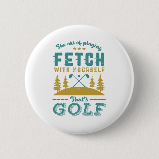Badge Rond 5 Cm Funny Golf Player Citation Golfers Love Golfing Sp (Devant)