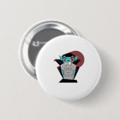 Badge Rond 5 Cm Funny Halloween Vampire Gift For Vampires Lover (Devant & derrière)