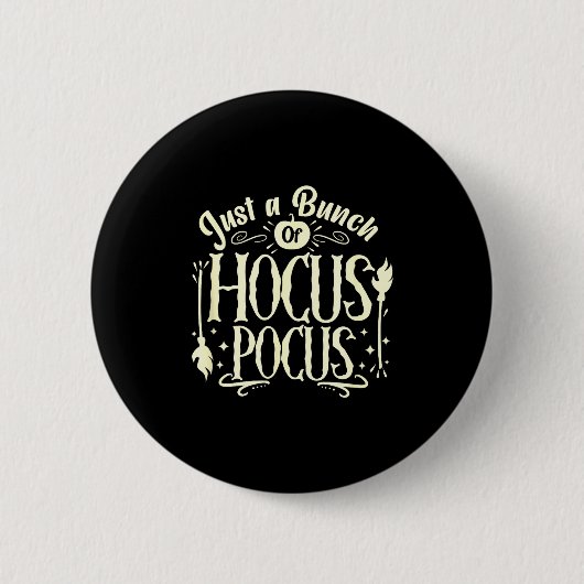 Badge Rond 5 Cm Funny Halloween Witch Just A Bunch Of Quote Gift (Devant)