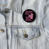 Badge Rond 5 Cm Funny HIPAA HIPPA Violation Nurse Médicale Hippo (En situation)