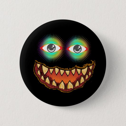 Badge Rond 5 Cm Funny Jack o'lantern Thunder_Cove (Devant)