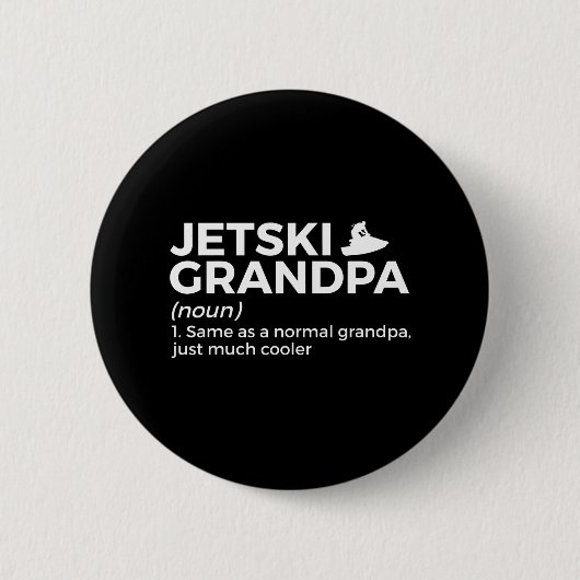 Badge Rond 5 Cm Funny Jetski Grandpa (Devant)