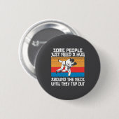 Badge Rond 5 Cm Funny Judo Jiu Jitsu Martial Arts Humor  (Devant & derrière)