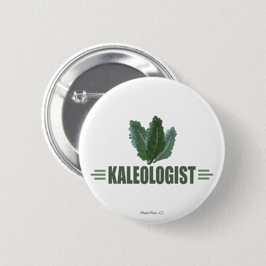 Badge Rond 5 Cm Funny Kale (Devant & derrière)
