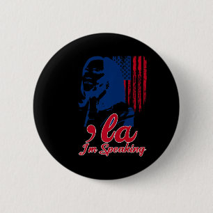 Badge Rond 5 Cm Funny Kamala Harris Comma La Im Parler