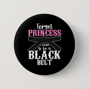 Badge Rond 5 Cm Funny Karate Design Pour Femmes Filles Ceinture No