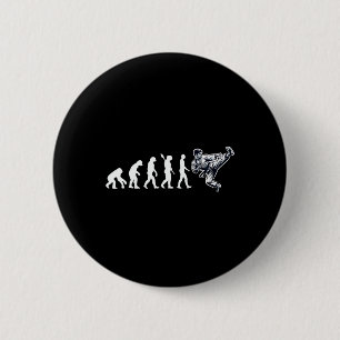 Badge Rond 5 Cm Funny Karate Evolution Martial Arts Lover Karate B