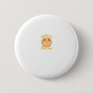 Badge Rond 5 Cm Funny Kawaii Bagel Citation Bagel Lover