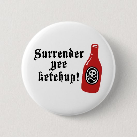 Badge Rond 5 Cm Funny Ketchup Pirate (Devant)