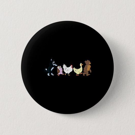 Badge Rond 5 Cm Funny Little Bear Birthday Graphic Y2k Bears Lover (Devant)