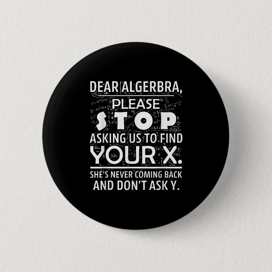 Badge Rond 5 Cm Funny Math For Math Lovers Nerd Nerdy Hilarious De (Devant)
