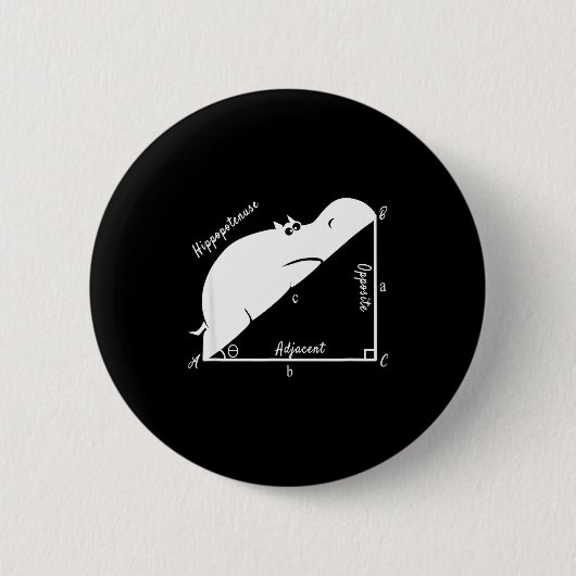 Badge Rond 5 Cm Funny Math Teacher,funny Hiptenuse,geometry Teache (Devant)