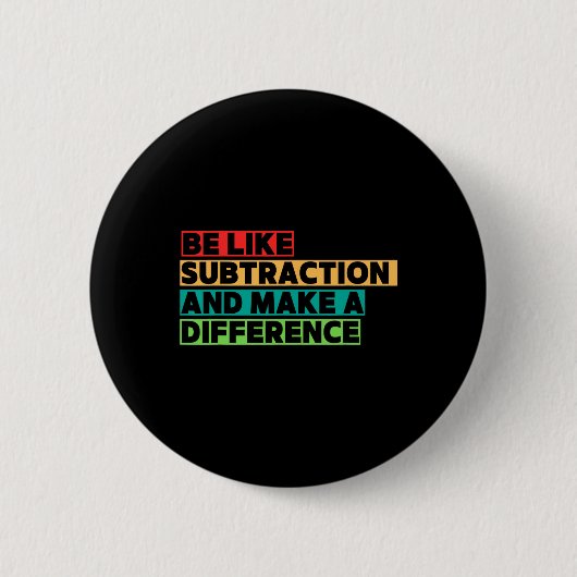 Badge Rond 5 Cm Funny Math Teacher Math Lover Quotes Student Mathe (Devant)