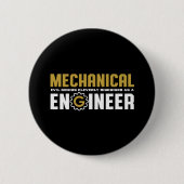 Badge Rond 5 Cm Funny Mécanique ingénieur Geek étudiant (Devant)