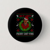 Badge Rond 5 Cm Funny Merry Chit-mas Ugly Christmas Sweater (Devant)