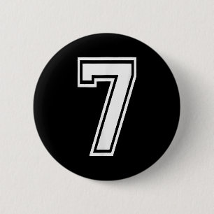 Badge Rond 5 Cm Funny Numéro 7 67 Mème Costume de groupe de jumela
