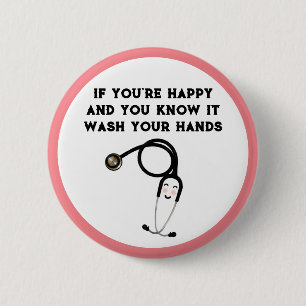 Badge Rond 5 Cm Funny Nurse