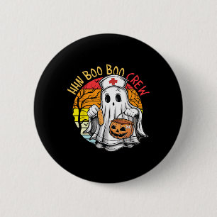 Badge Rond 5 Cm Funny Nurse Ghost Hhn Boo Boo Crew Halloween Costu