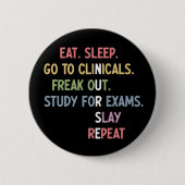Badge Rond 5 Cm Funny Nursing School student Future Nurse Gifts (Devant)