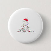 Badge Rond 5 Cm Funny Panda Christmas Graphics Animal Lights Lover (Devant)