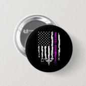 Badge Rond 5 Cm Funny Patriotic Med Tech Usa Drapeau Infirmières M (Devant & derrière)