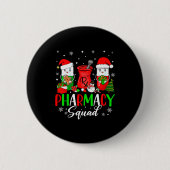 Badge Rond 5 Cm Funny Pharmacy Tech Squad Christmas Matching Holid (Devant)