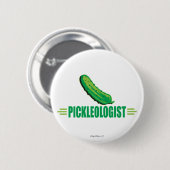 Badge Rond 5 Cm Funny Pickleologiste (Devant & derrière)