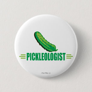 Badge Rond 5 Cm Funny Pickleologiste