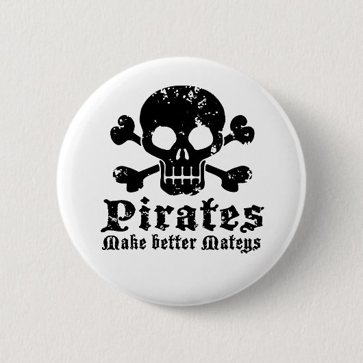 Badge Rond 5 Cm Funny Pirate (Devant)