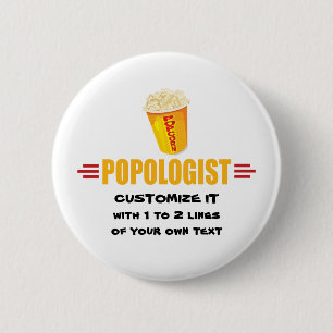 Badge Rond 5 Cm Funny Popcorn personnalisé