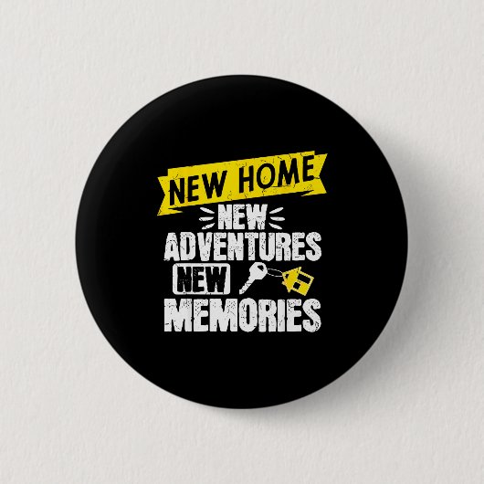 Badge Rond 5 Cm Funny Proud Homeowner New Homenew Adventures New M (Devant)