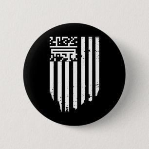 Badge Rond 5 Cm Funny Qr President Trump Dance Code