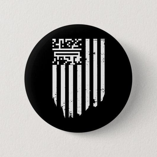 Badge Rond 5 Cm Funny Qr President Trump Dance Code (Devant)
