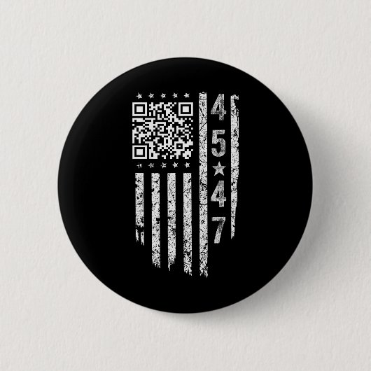 Badge Rond 5 Cm Funny Qr President Trump Dance Code (Devant)