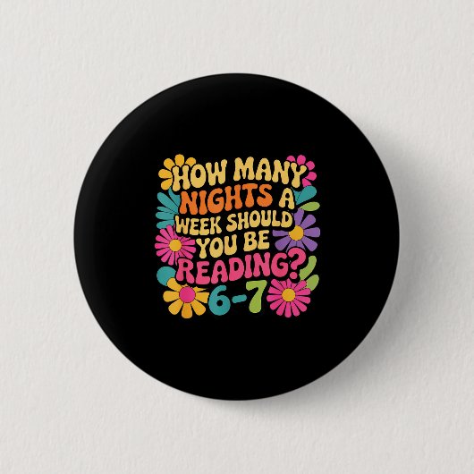 Badge Rond 5 Cm Funny Reading Book Teacher 67 Six Seven Meme  (Devant)